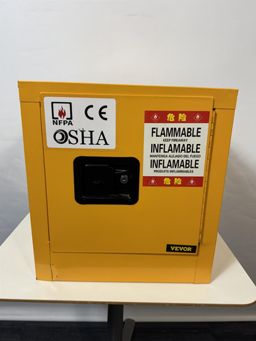 Vevor Yellow Flammable Storage  Safe (669-F1D-ED2)