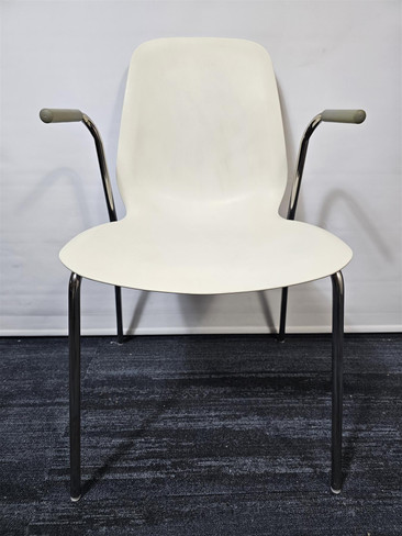 Ikea White Stackable Chair (A28-EB9-CA9)