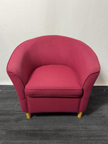 Burgundy Armchair (1D9-B4F-12C)