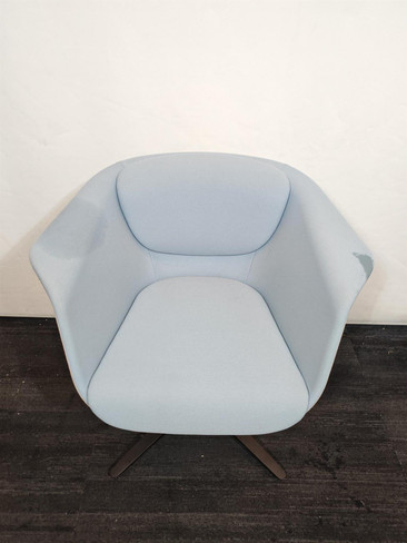 Sedus Light Blue And Black Armchair Chair (333-6E7-951)