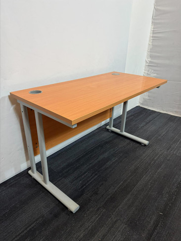 Cherry Oak And Grey Desk 120x60  (672-1B3-961)