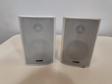 QTX 30W Stereo Background Speakers 3" Pair NO Brackets (66A-CD4-13C)