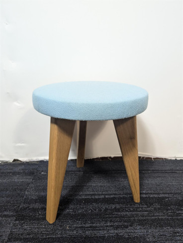 James Burleigh Osprey  Turquoise Stool (C0F-B38-21C)