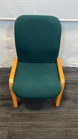 Dark Green And Oak Chairs (5F7-05C-C7D)