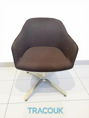 Vitra Brown Rotating Chair (538-710-9DE)