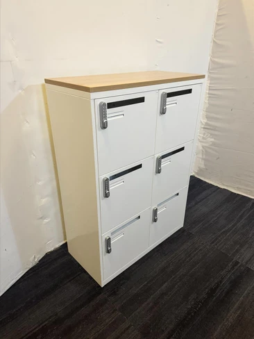 White And Beech 6 Door Locker (2A7-A54-DC0)