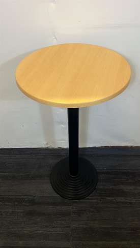 Beech And Black Round Bar Table (C18-1FC-D34)