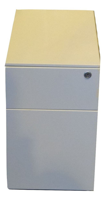 Herman Miller Glossy White Slimline Metal 2 Drawer Pedestal (HM1-SLMGLOSS) Herman Miller Glossy White Slimline Metal 2 Drawer Pedestal (HM1-SLMGLOSS)