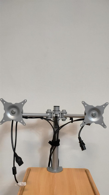 Grey Dual Arm Monitor Stand (B81-F70-E63)