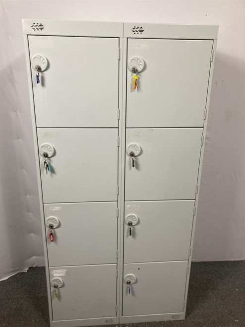Grey 8 Door Storage Locker (D60-D33-652)