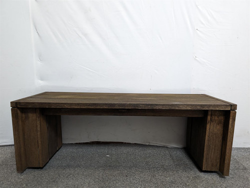 Large Wooden Bench On Wheels (263-FA4-4F3)