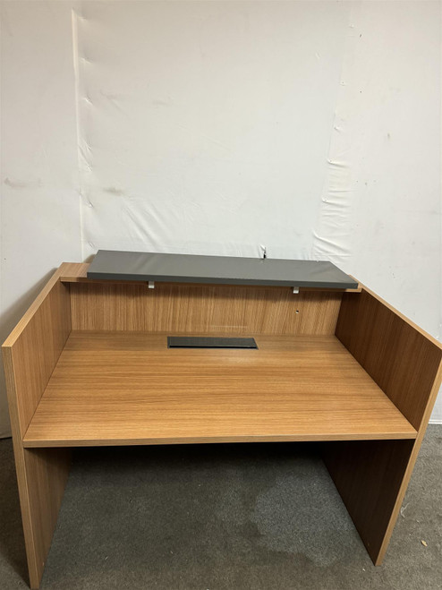 Walnut Reception Desk (A19-CCC-C9D)