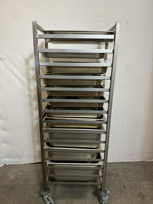 Tournus Equipment 15-Shelf Kitchen Clearing Trolley (+ 20 Trays) (CF5-B4C-DC1)