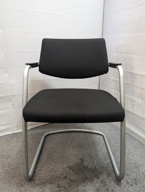 Sitland Black Fabric Non-Stackable Chair (1B7-F60-DD8)
