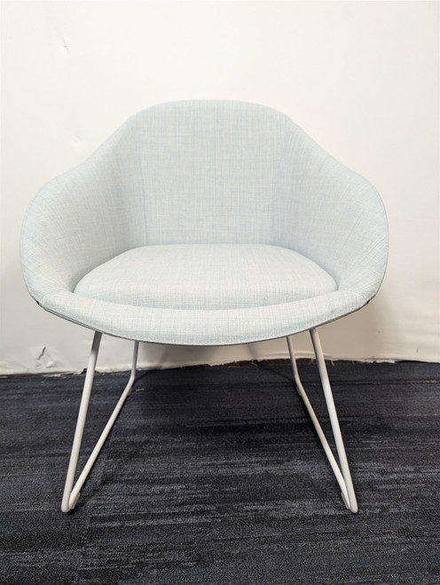 Naughtone Light Blue Waiting Room Chair (54D-D91-B54)
