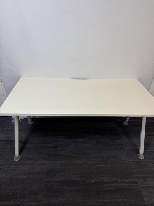 White Straight Desk 160X80  (F98-D7A-DE8)