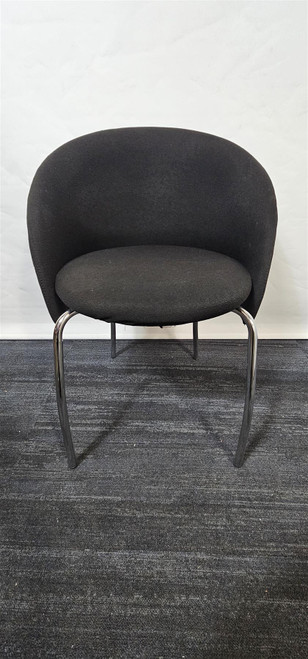 Black And Silver Chair (F8A-372-E39)