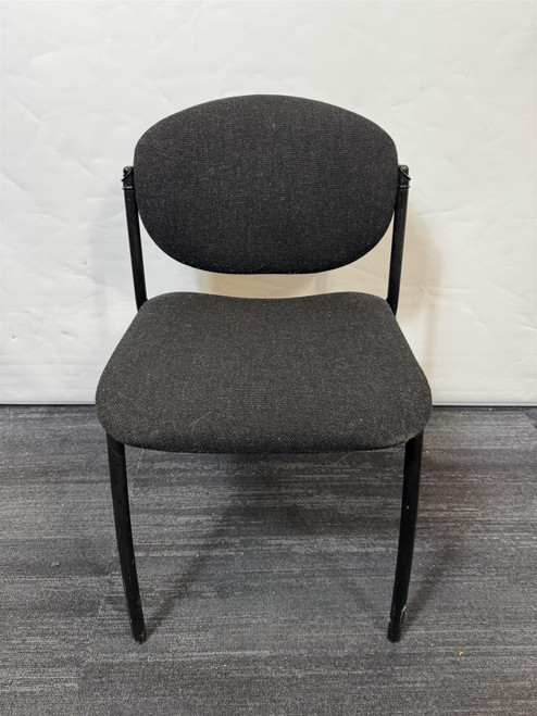 Dark Grey And Black Stackable Chairs (DC4-039-24B)