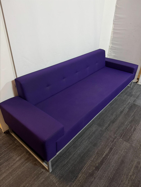 Dark Purple And Silver Sofa  (0C6-8CA-B81)