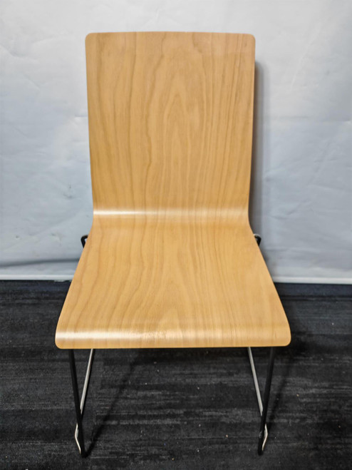 Wooden Chairs With Chrome Legs (9D1-BFF-FE9)
