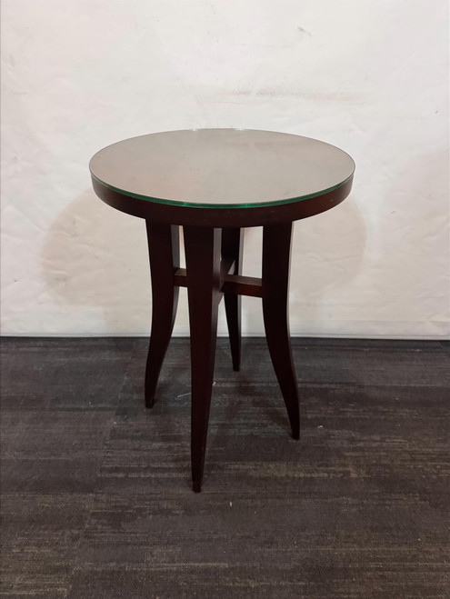 Mahogany Small Round Table (3A8-2E9-05D)