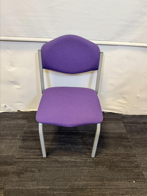 Gresham Purple And Light Grey Stackable Chairs (3A3-7FC-8CB)