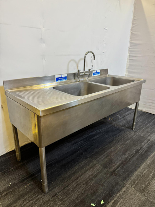 Industrial Kitchen Dual Sink (5F2-D7A-D9C)