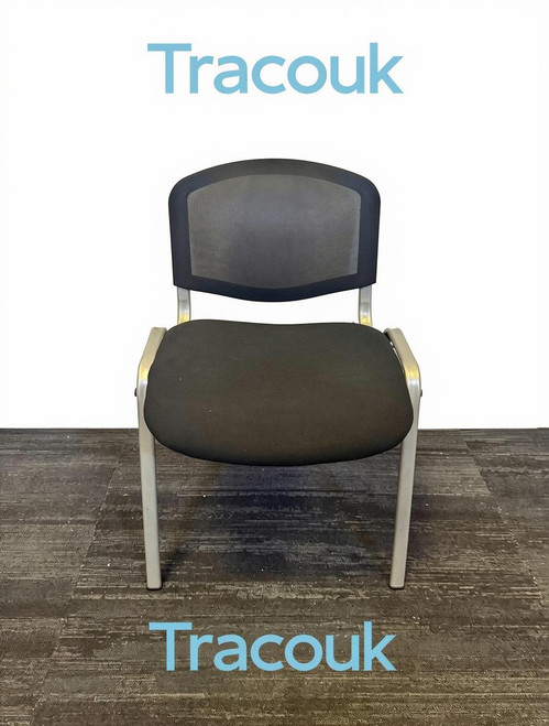 Black Stacking Meeting Chair with Mesh Back (65B-F54-146)
