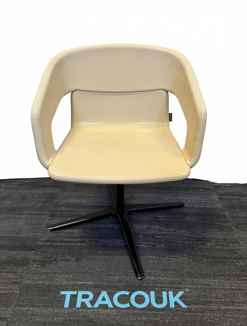 Cream Narbutas Sit And Twist Chair (D75-8BC-402)