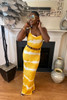 All Tye'd Up Maxi Dress - Mustard
