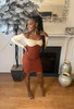 Misbehavin' Mocha Mini Dress