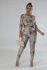 Fall In Line Cropped Camo Set