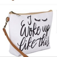 Woke Up Like This Cosmetic Bag