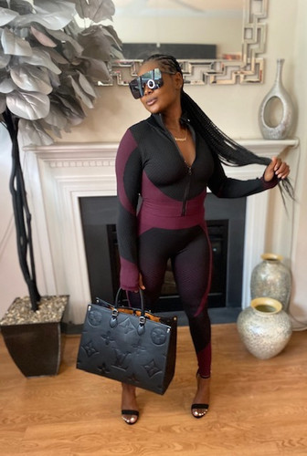 Synergy Leggings Set - Burgundy