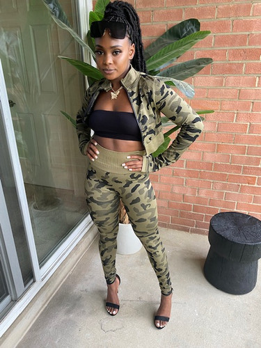 Good Energy Leggings Set - Camo