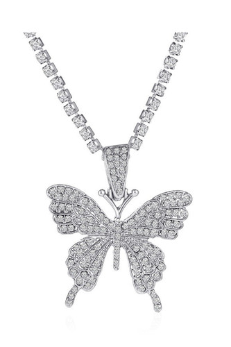 Butterfly Bling Necklace