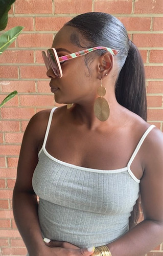 Montana Avenue: Oversized Glitter Sunglasses