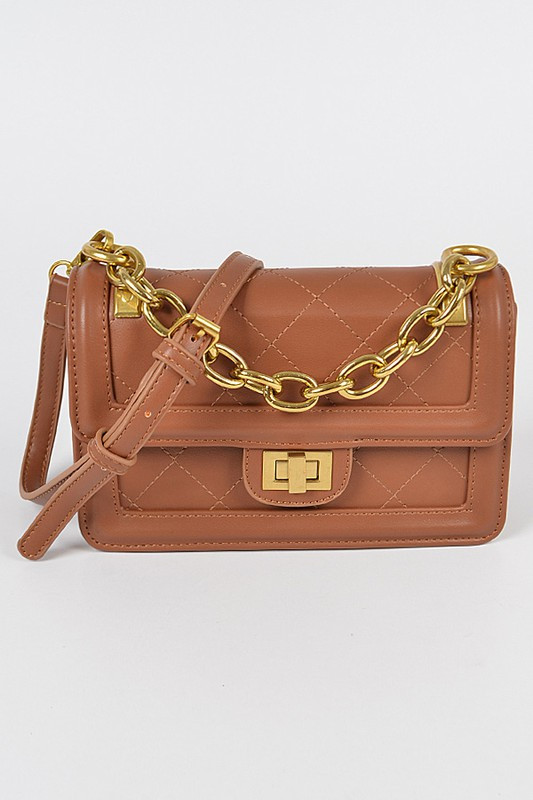 Quilted Chain Handle Bag