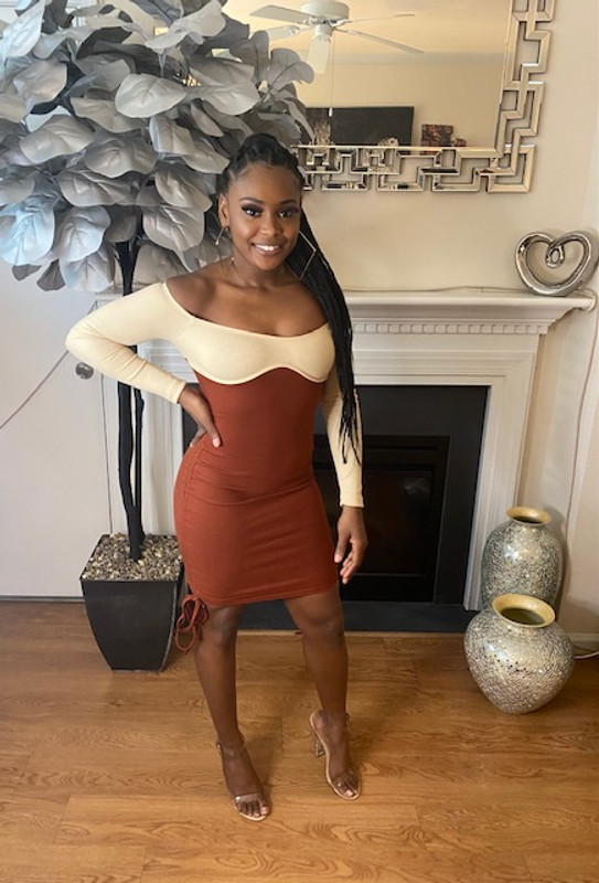 Misbehavin' Mocha Mini Dress