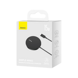 Baseus Simple Mini3 Magnetic Wireless Charger 15W Black