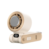 Cold Compress High-Speed Folding Handheld Fan JF-91 Apricot