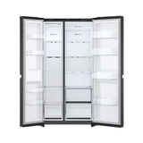 GC-B257KQJW.AEPRLML (655l Side by Side Fridge in Essence Matte Black)