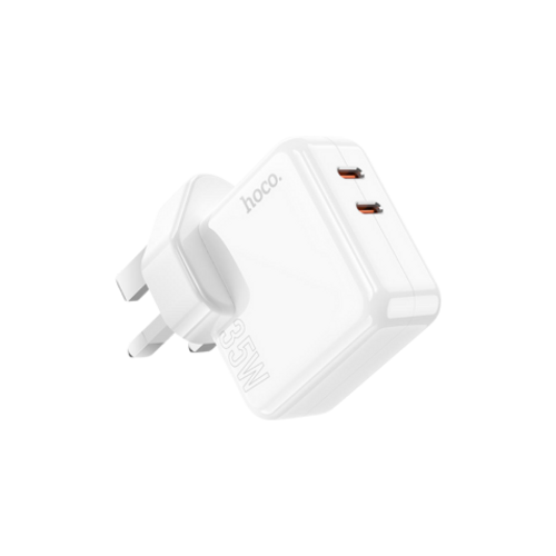 C110B (Type-C To iP)  Lucky Dual-Port PD35W (2C) Charger Set (UK)