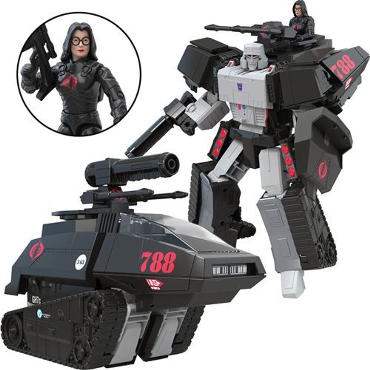 Cobra　Joe　with　Baroness　Collaborative:　Transformers　Megatron　Mash-Up，　Generations　Ages　and　Tank　Figure，　Up（並行輸入品）-