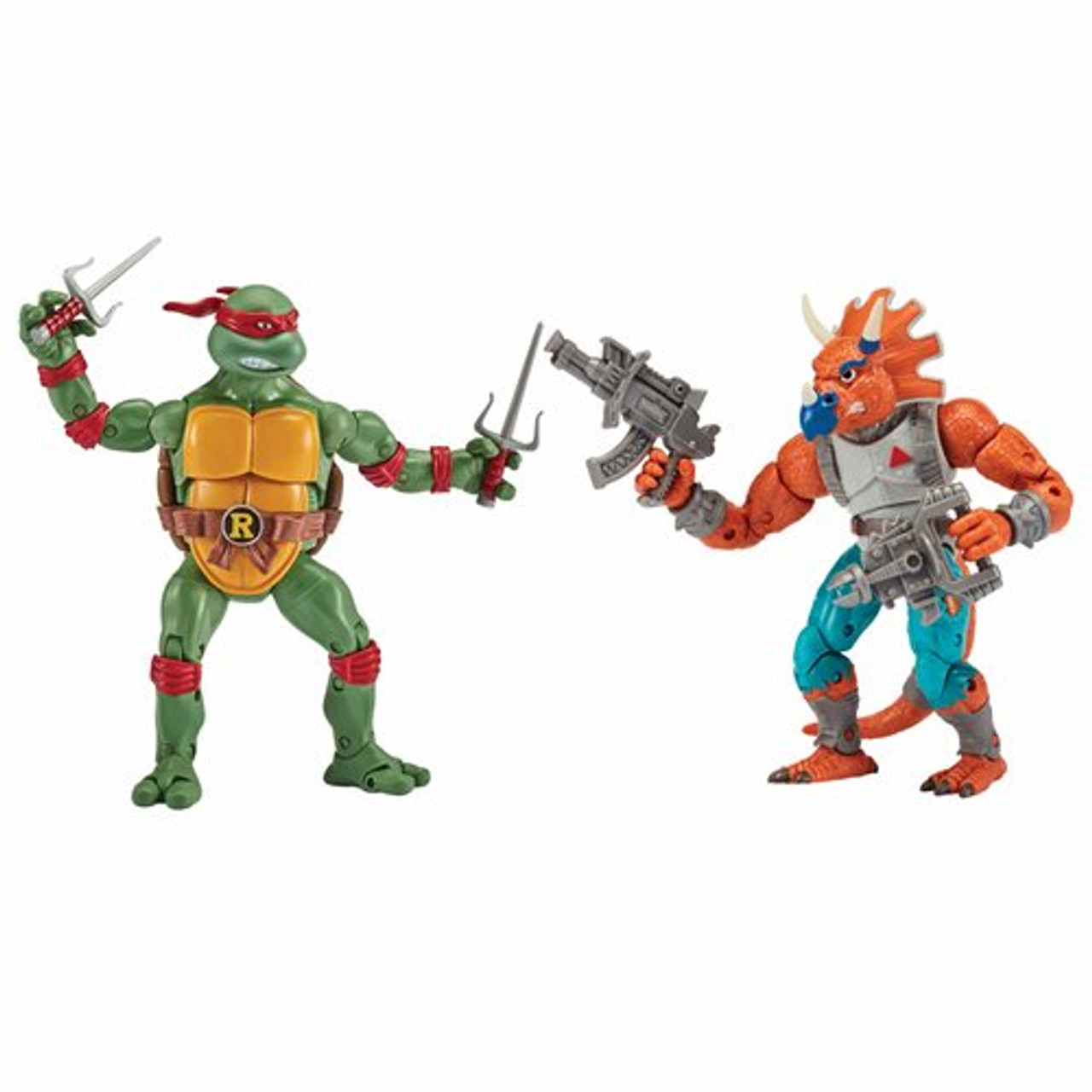 Teenage Mutant Ninja Turtles Classic Raphael vs. Triceraton Action