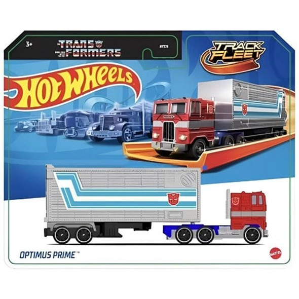 (P) Transformers Hot Wheels Optimus Prime Truck 1:64 Scale Die-Cast Metal Vehicle