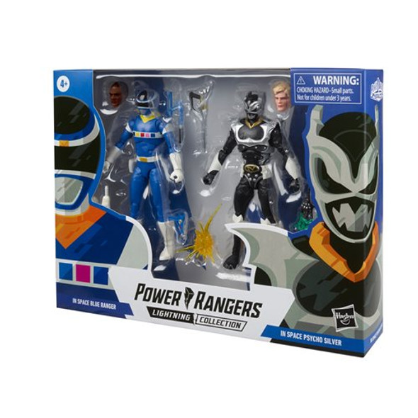 Power Rangers Lightning Collection In Space Blue Ranger Vs. Silver Psycho Ranger 6-Inch Action Figures