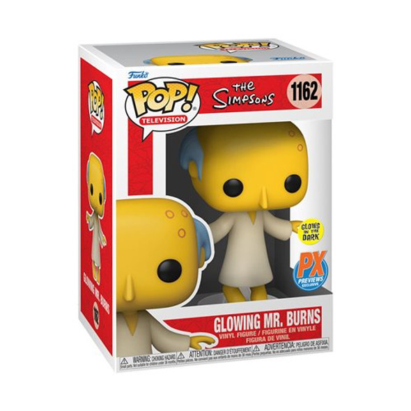 The Simpsons Glowing Mr. Burns Pop! Vinyl Figure - Previews Exclusive