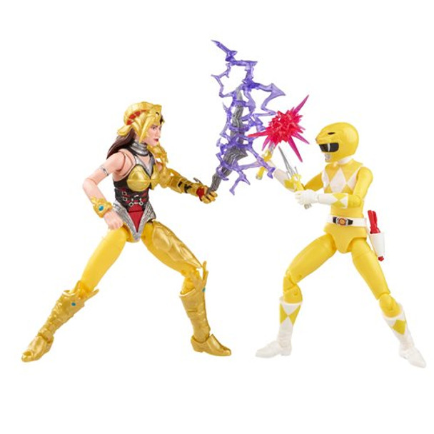 Power Rangers Lightning Collection Mighty Morphin Yellow Ranger Aisha vs. Scorpina 6-Inch Action Figures