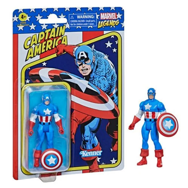 Marvel Legends Retro 375 Collection Captain America 3 3/4-Inch Action Figure